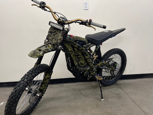 surron x ebike magnesium and camo