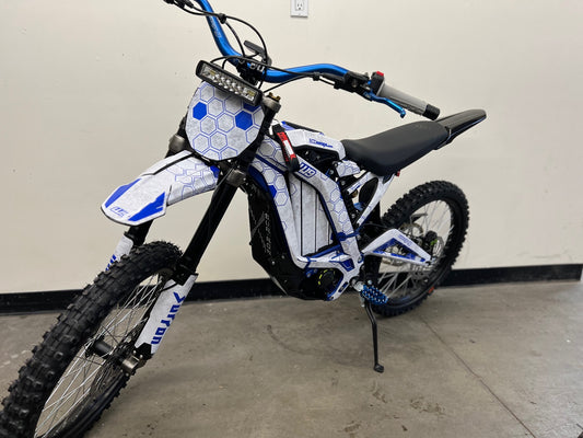 surron x ebike blue on white